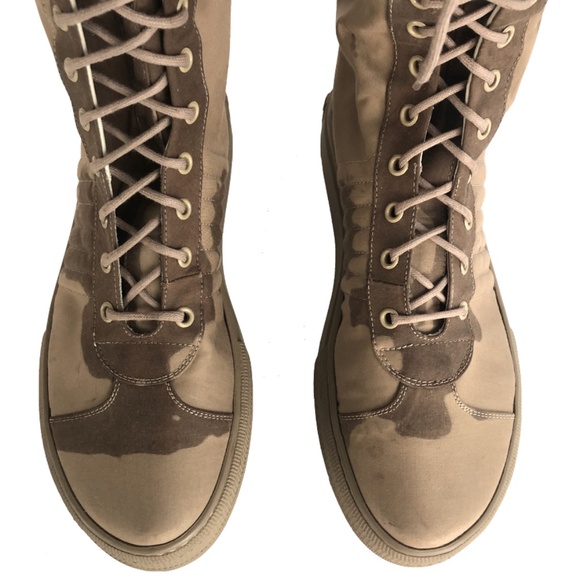 Jean Paul Gaultier Canvas Camouflage Combat Boots main image 7